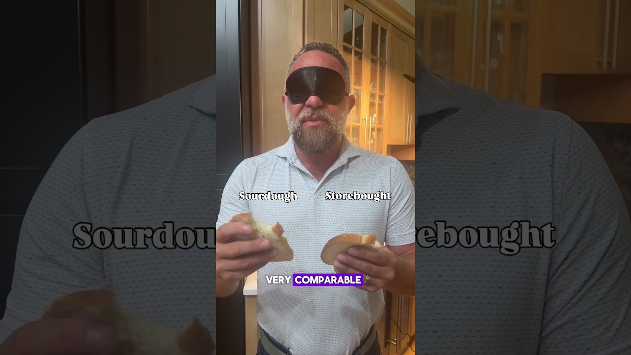 Making my husband blindly test Wonder Bread vs my sourdough version