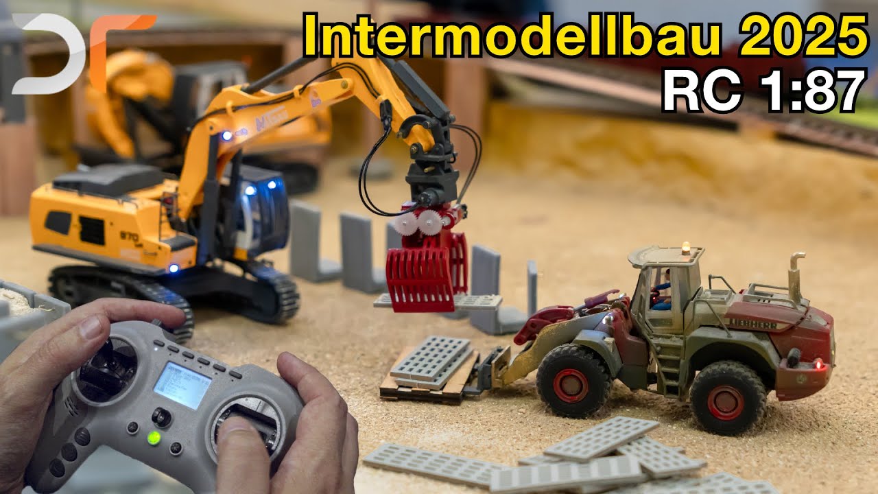Miniaturbaustelle auf der Intermodellbau 2025 - RC 1:87