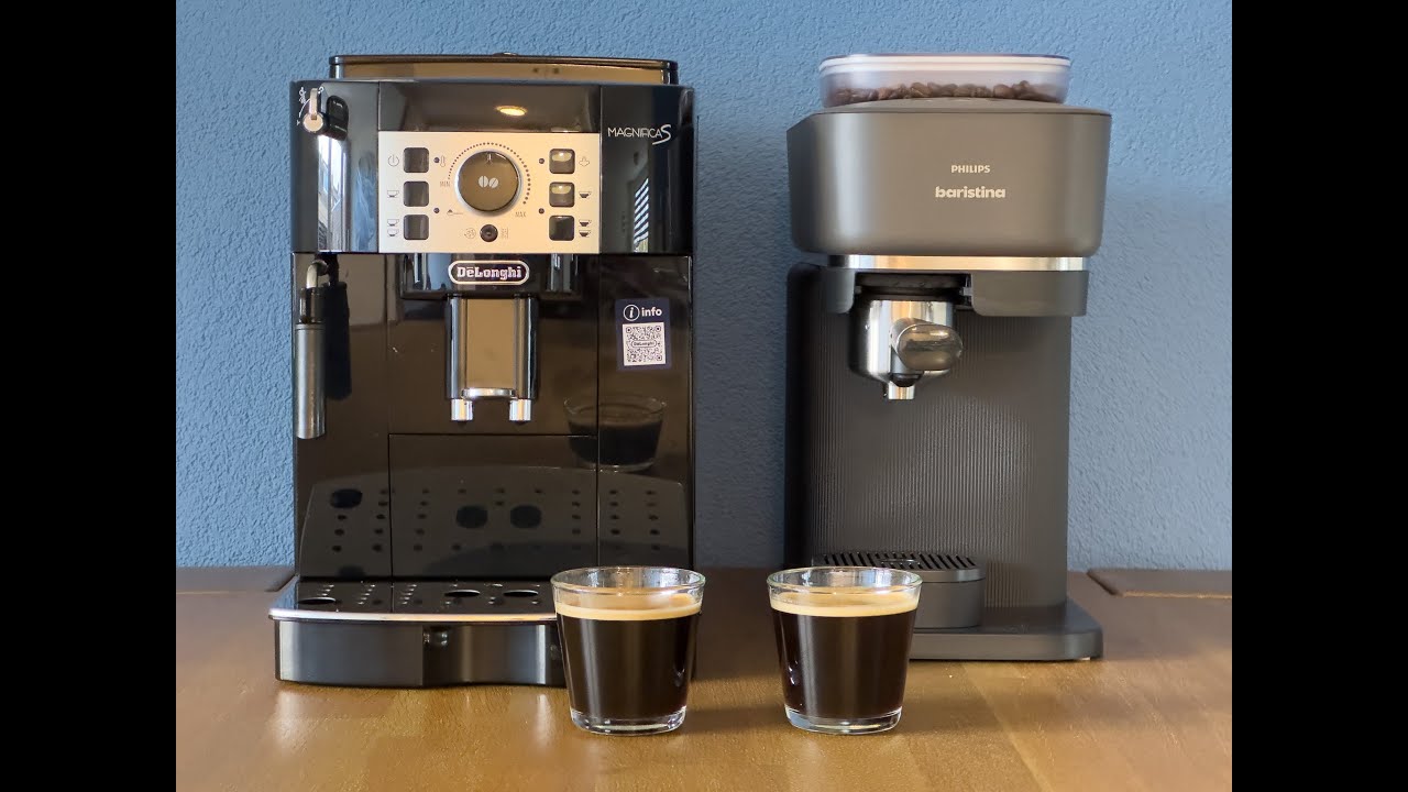 Philips Baristina vs De'Longhi Magnifica S espressomachine vergelijking