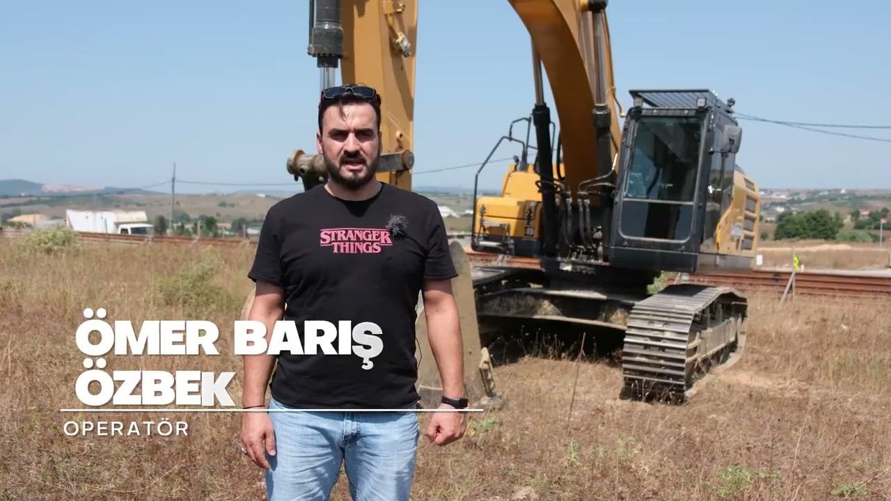 Operatör Ömer Barış Özbek;SANY SY305C LC'nin güç ve kullanım kolaylığıyla güven verdiğini belirtti.