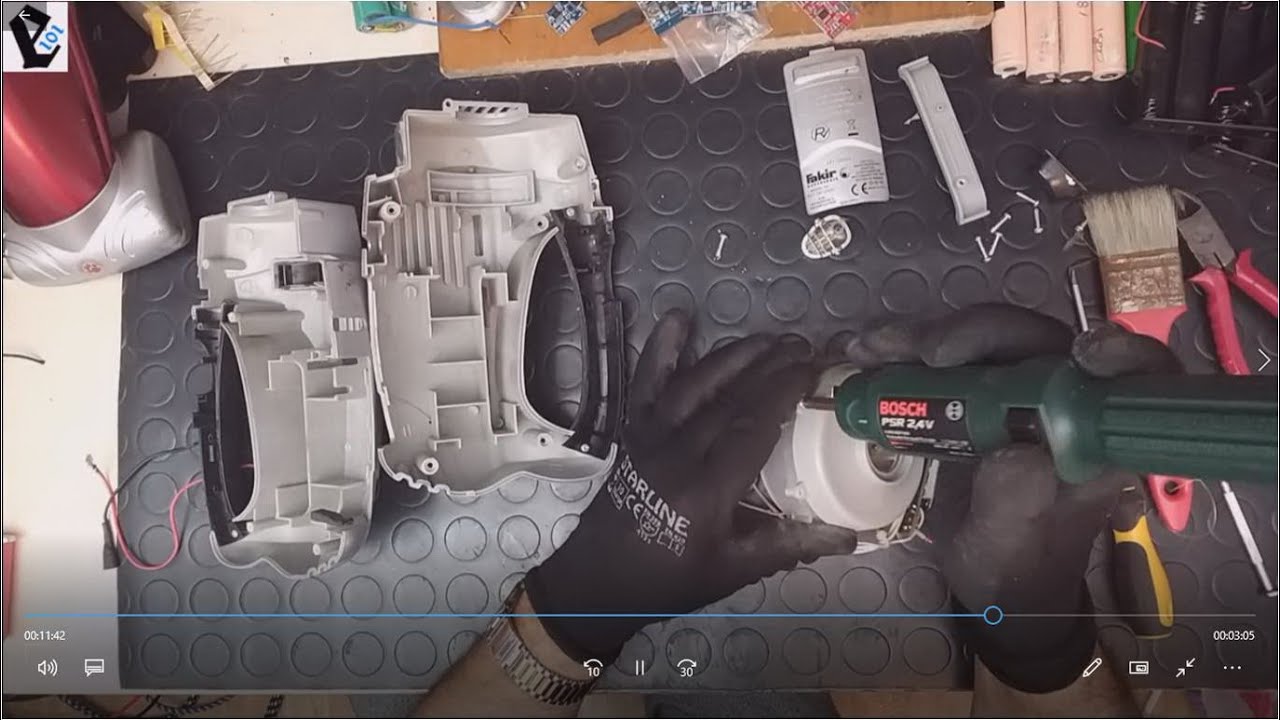 Şarjlı Süpürge Söküm ve Tadilatı (Bölüm 1: Sökme ve Toplama)