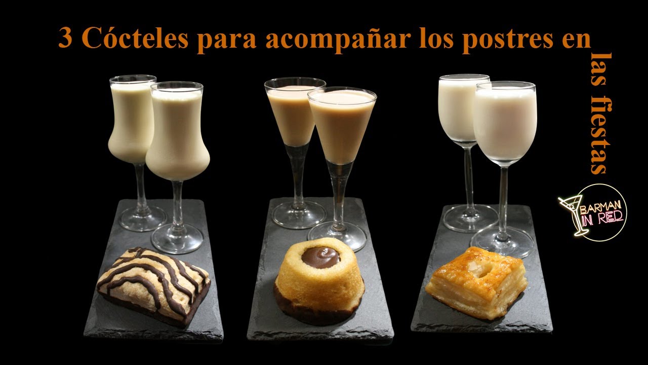 3 Cócteles para acompañar los postres en las fiestas 🎇