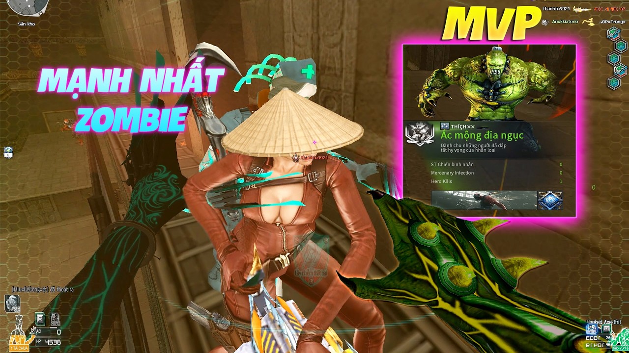 MVP Zombie Kẻ Hủy Diệt Xanh Nhanh Mạnh Pro Nhất Từ Trước Đến Giờ