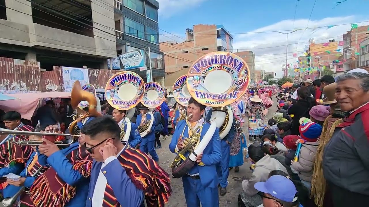 Comparsa Unión Fronterizo Sabaya en la Entrada de Tentaciones de Oruro 2026