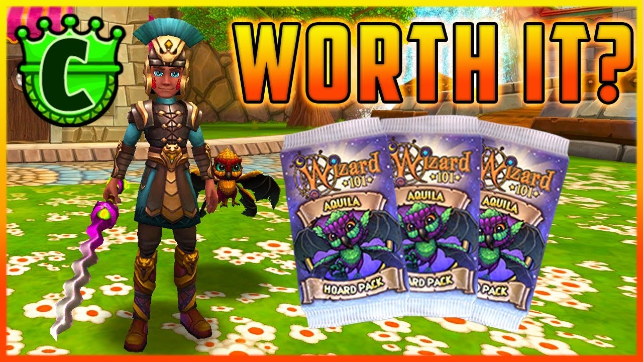 Wizard101: WASTED 10K CROWNS ON *NEW* Aquila Hoard Pack!(2022)