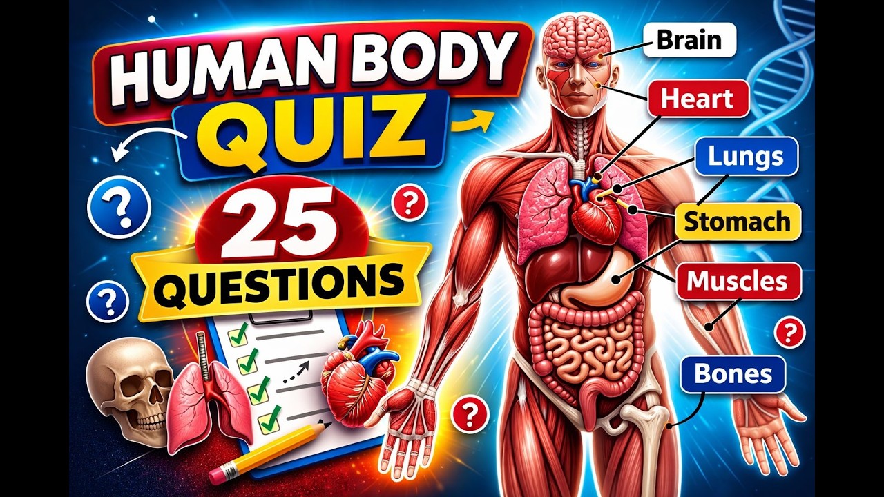 🧠 Human Body & Biology Quiz