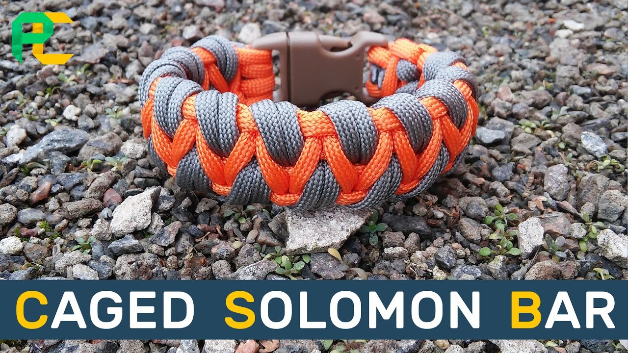 Caged Solomon Bar Paracord Bracelet