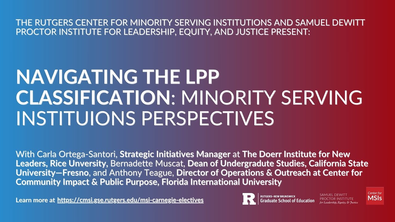 Navigating the LPP Classification: MSI Perspectives