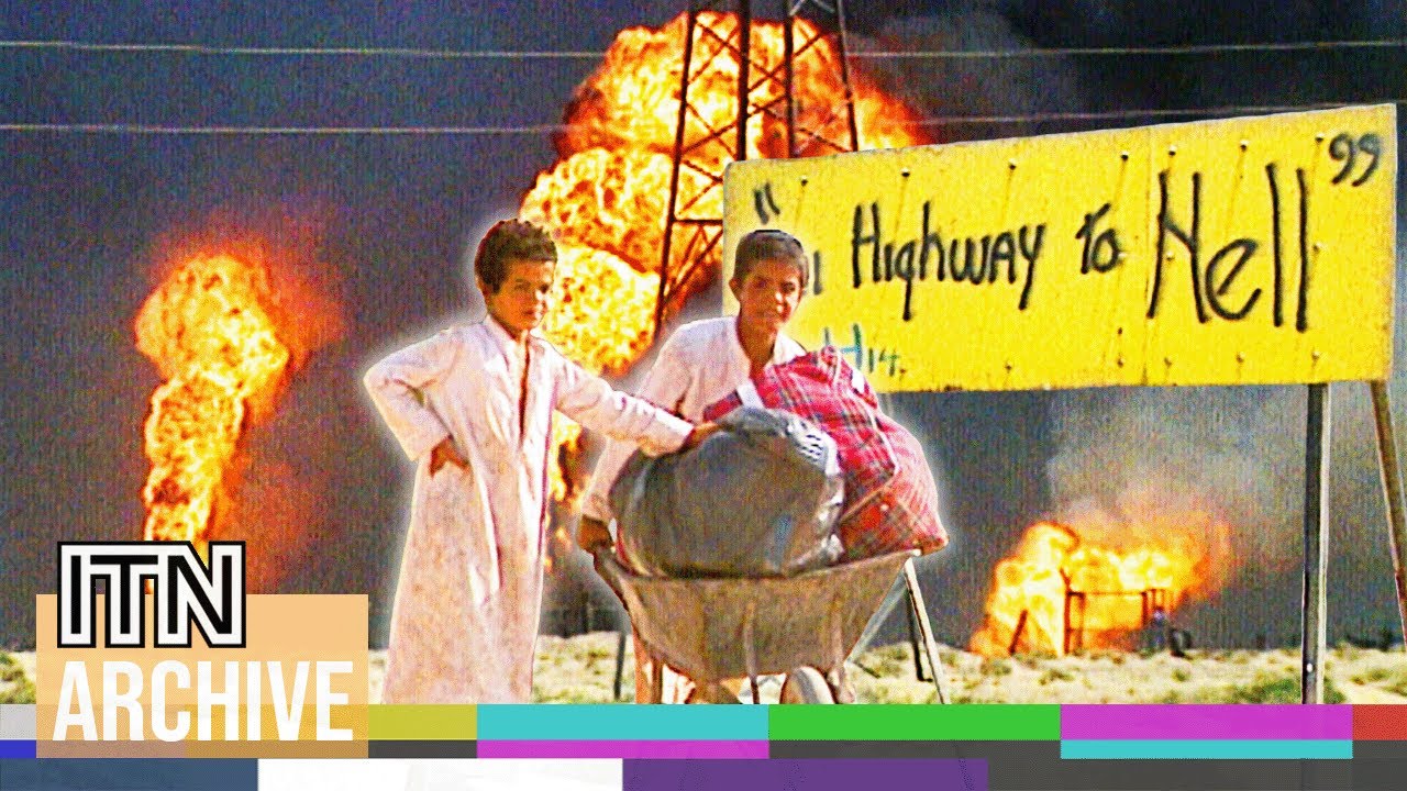 Extraordinary Footage of Kuwait Oil Fires in Gulf War's Aftermath (1991)