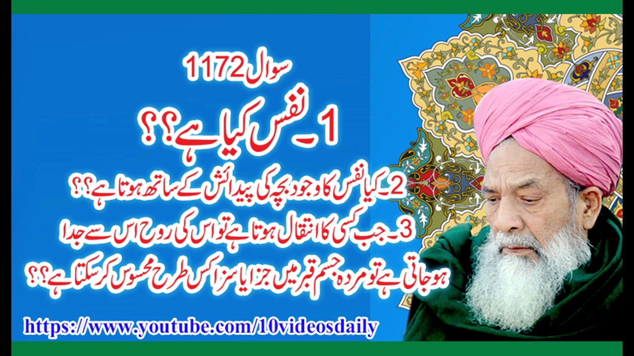 1172 Nafs Kya hay,   Allama Syed Shah Turab ul Haq Qadri