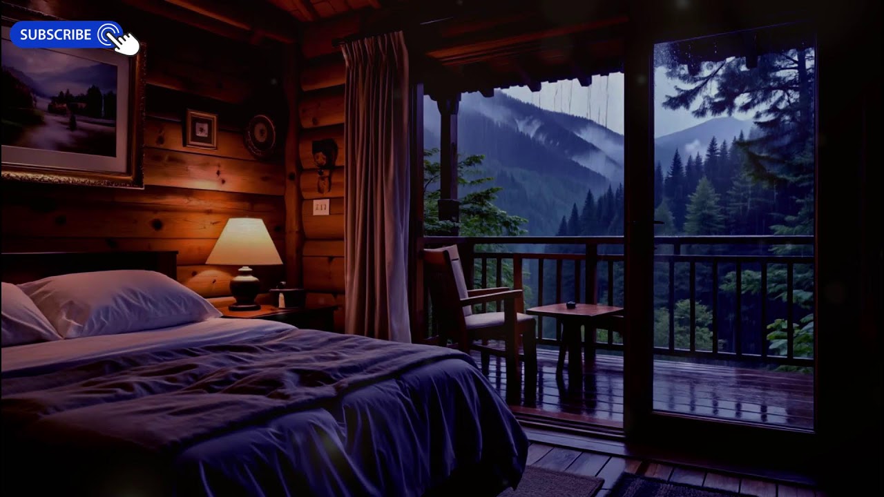 Peaceful Rainy Night 🌧️ Piano Sleep Music & Rain on Window (10 Hours)