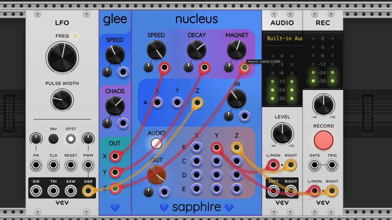 VCV Rack - Sapphire Nucleus - demo getting started