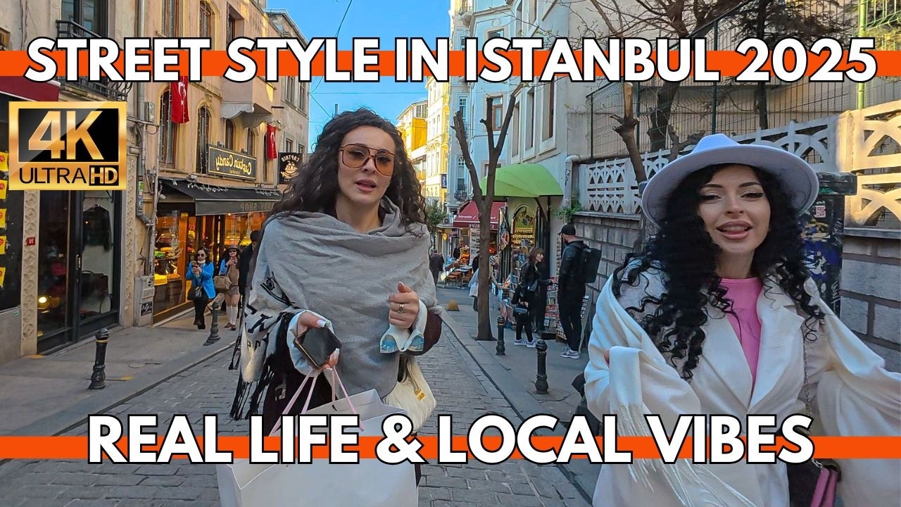 Istanbul Turkey 2025: Street Style & Real Life Walk Around Istiklal, Taksim & Galata Tower 4K