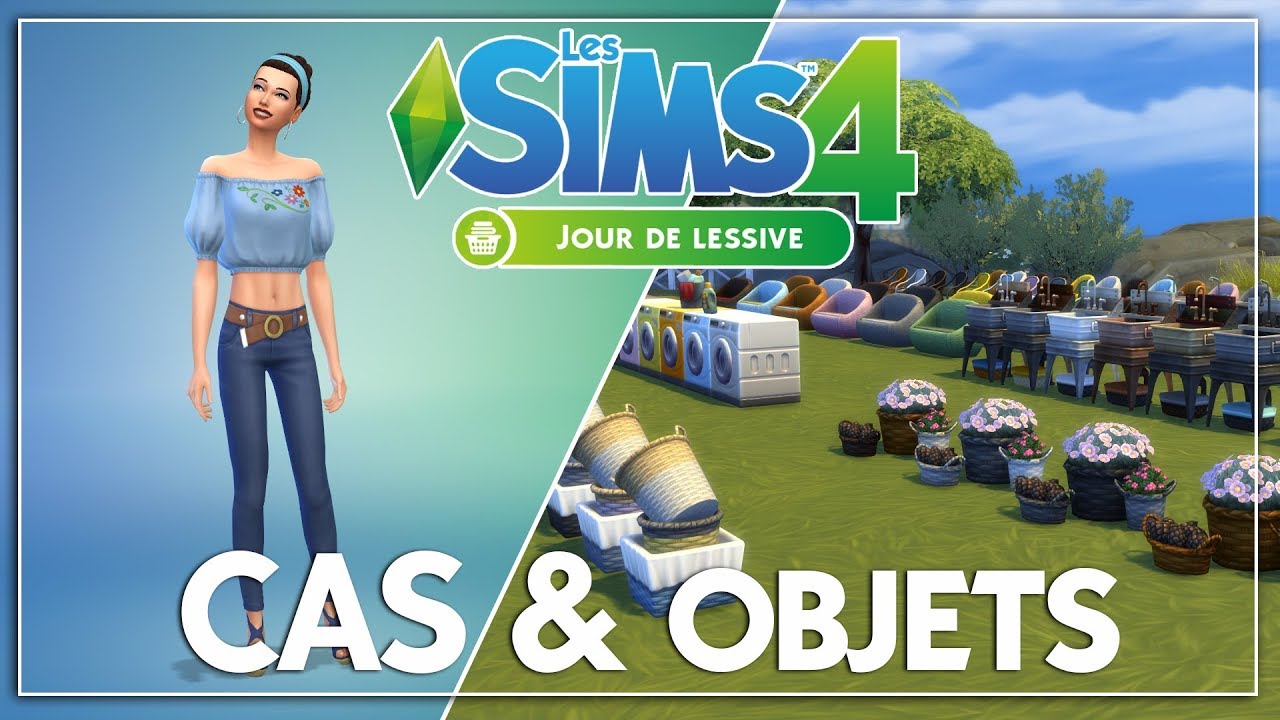 [APERÇU] LES SIMS 4 - JOUR DE LESSIVE : CAS & OBJETS