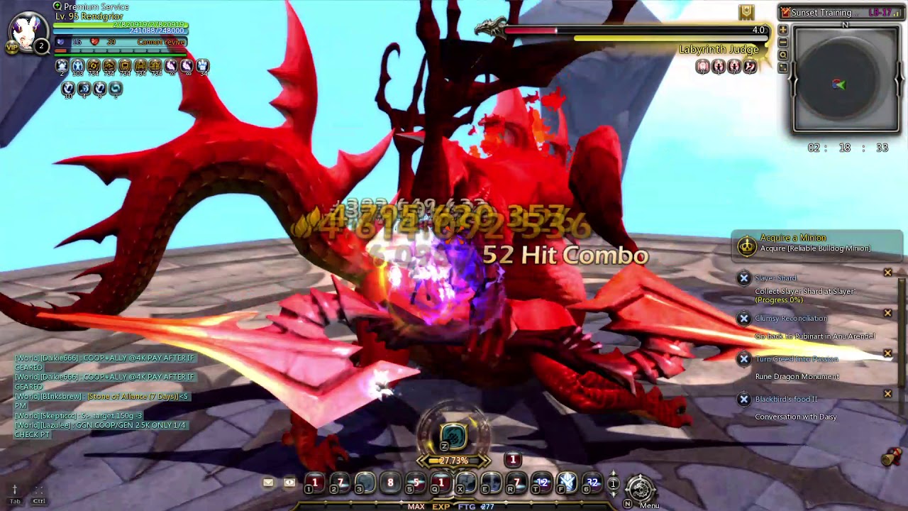 Dragon Nest SEA Sunset Training Ground lb17 Defensio POV + November gear review