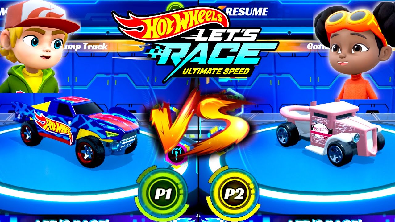 Hot Wheels Let's Race Ultimate Speed ​​– Мак с Baja Jump Truck против Спарка с Gotta Go
