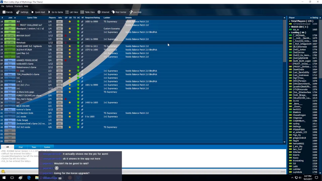 Age of Mythology games on Voobly