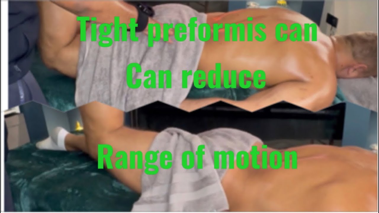 sciatica pain relief sports massage || tight glutes & preformis shooting leg pain
