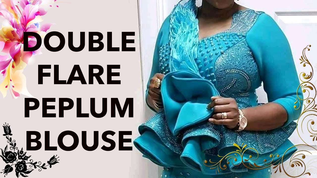 How To Cut Double Flare Peplum Blouse (Pt 1)