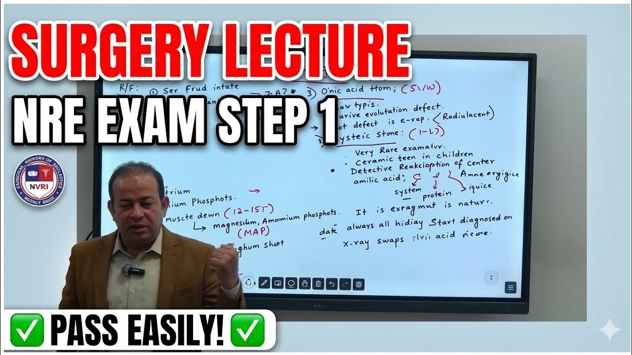 Surgery Lecture 10 for NRE Step 1 || NRE Exam || PMC Pakistan Medical Commission || Dr Sadiq Ali