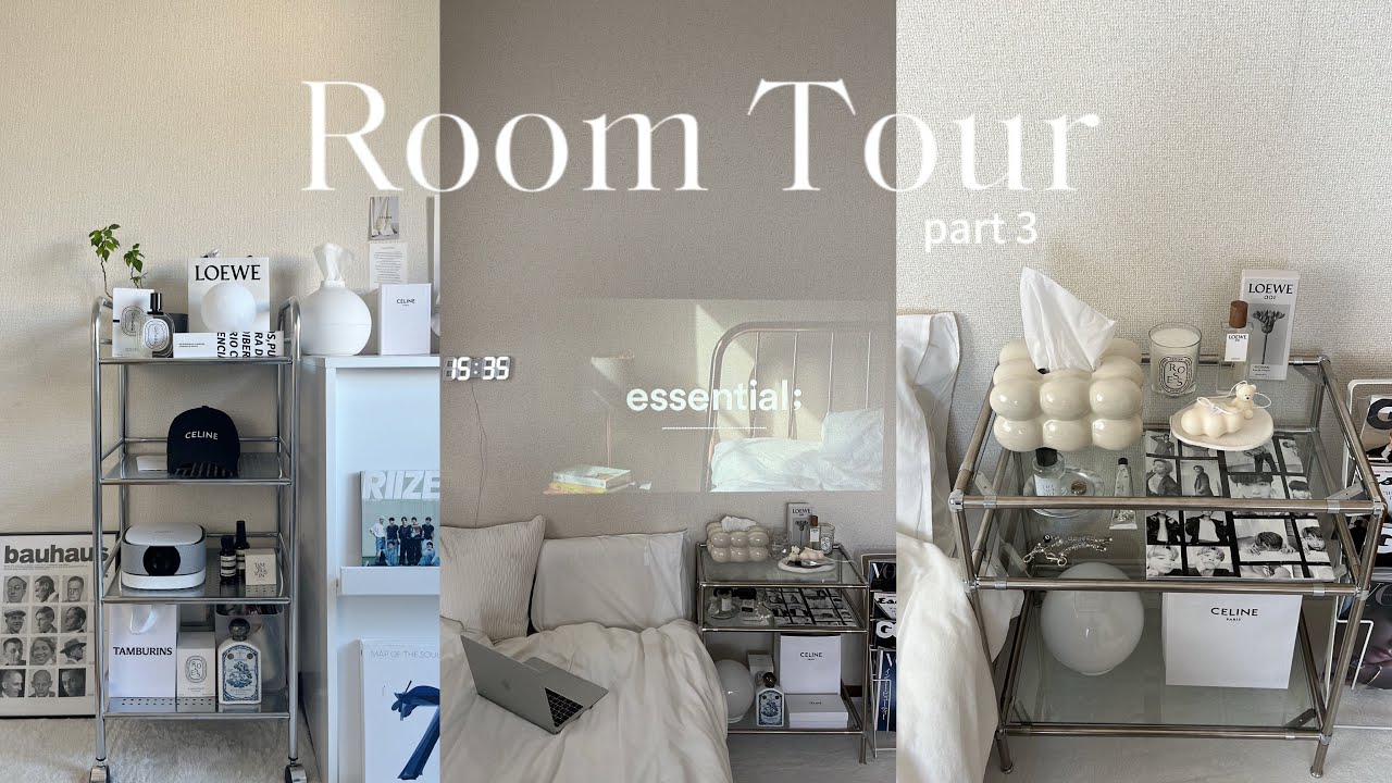 ENG)[Room tour3] プロジェクターのある生活/韓国インテリア雑貨/グッズ収納紹介(7畳 Kオタ服飾学生のお部屋）