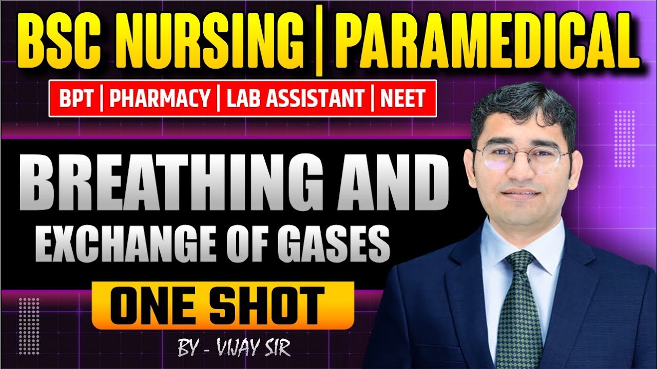 RESPIRATORY SYSTEM ONE SHOT CLASS BSC NURSING | BIOLOGY RESPIRATORY SYSTEM ONE CLASS BY VIJAY SIR