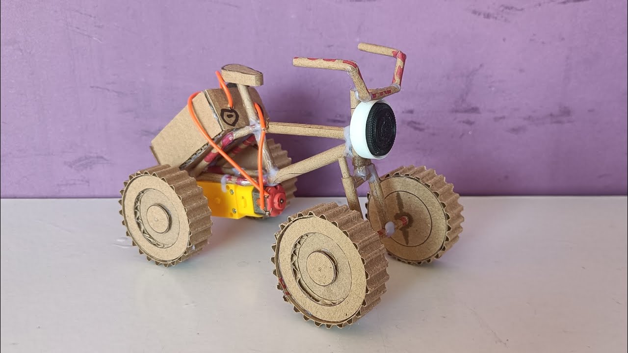 Battery Cycle Kaise Banaye Cardboard se ? How to Make Battery Cycle With Cardboard | Diy Amazing |