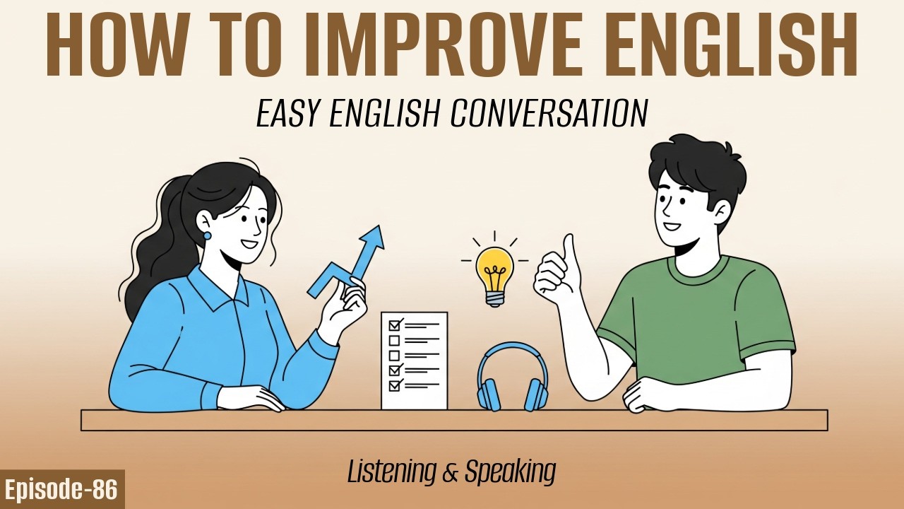 How to Improve English Fast | Easy English Conversation for Listening & Speaking Practice