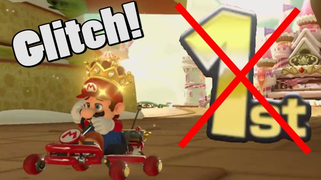Mario Kart 8 Deluxe Glitch - Losing Battle Mode Wearing Crown