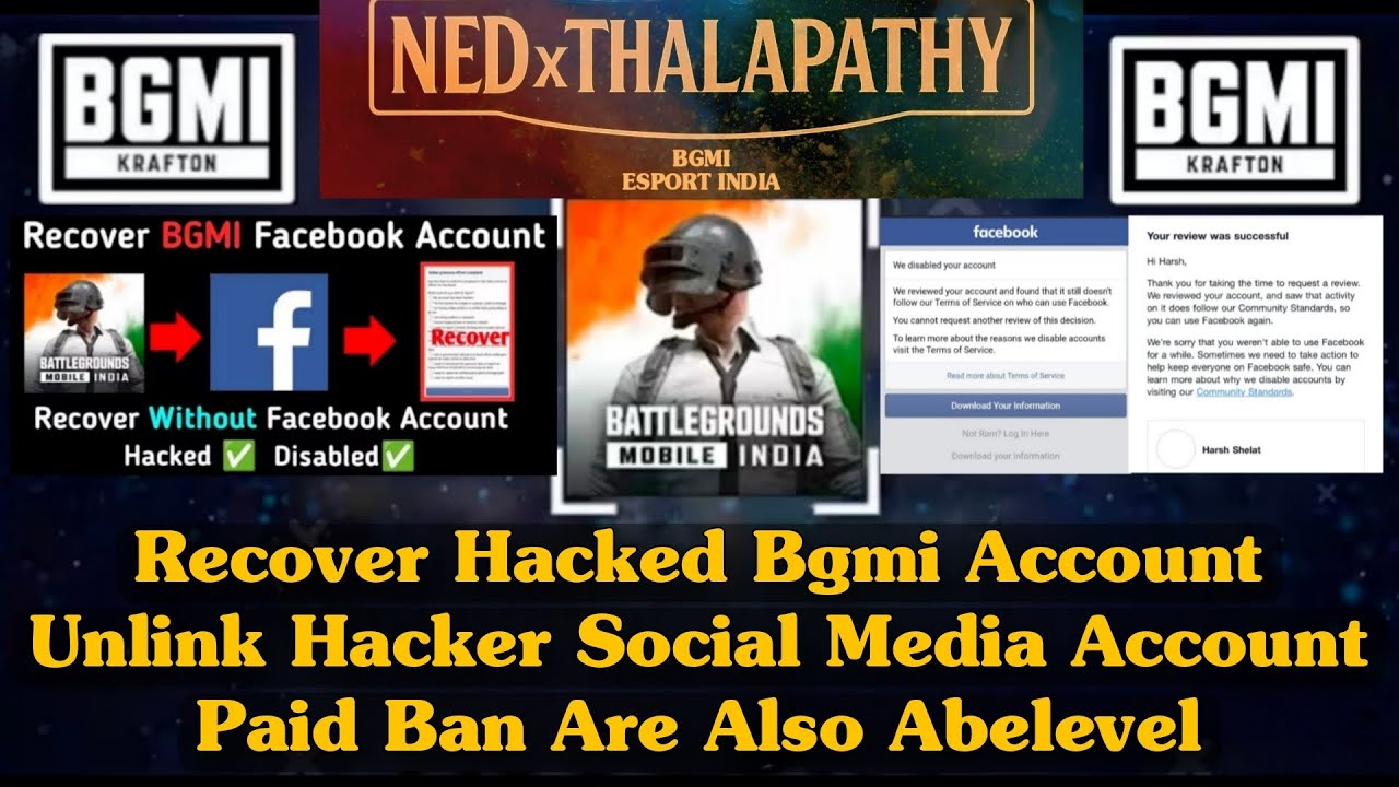 How To Recover Hacked Bgmi Account || Unlink Hacked Social Media Account | 7 days Paid ban available