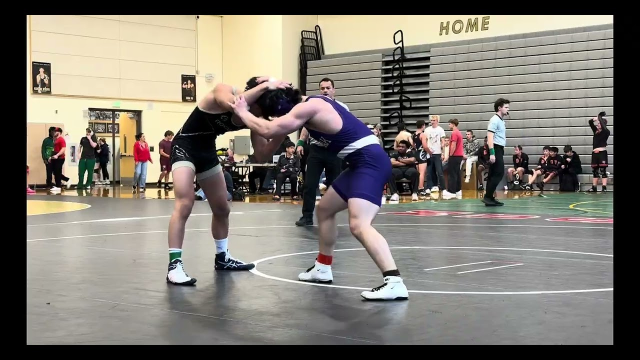 Jared wrestling Kamiak HS opponent in Semis for another pin win 