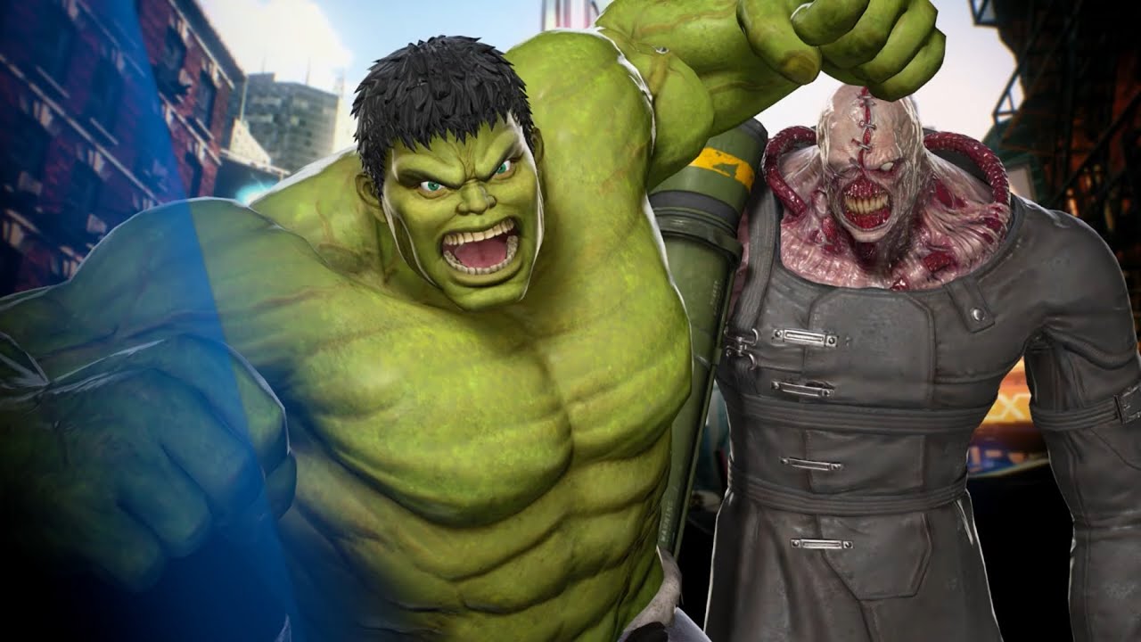 Marvel vs Capcom Infinite: Hulk and Nemesis arcade playthrough
