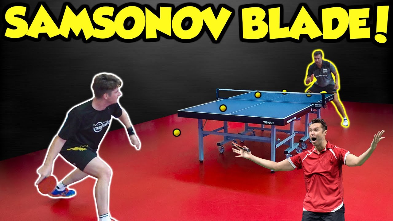 TESTING VLADIMIR SAMSONOV'S TABLE TENNIS BAT!