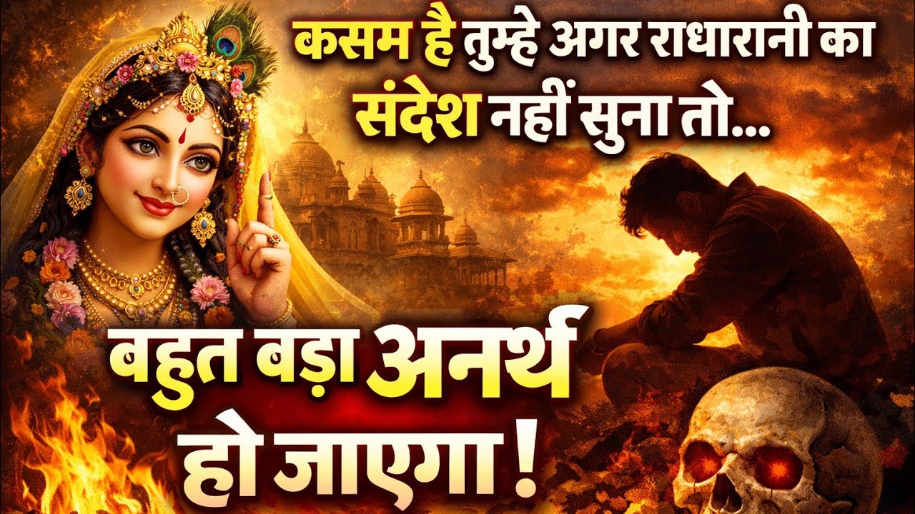 कसम है तुम्हे अगर राधारानी का ये संदेश नहीं सुना तो बहुत बड़ा अनर्थ...🌺 radharani ka sandesh 🌺