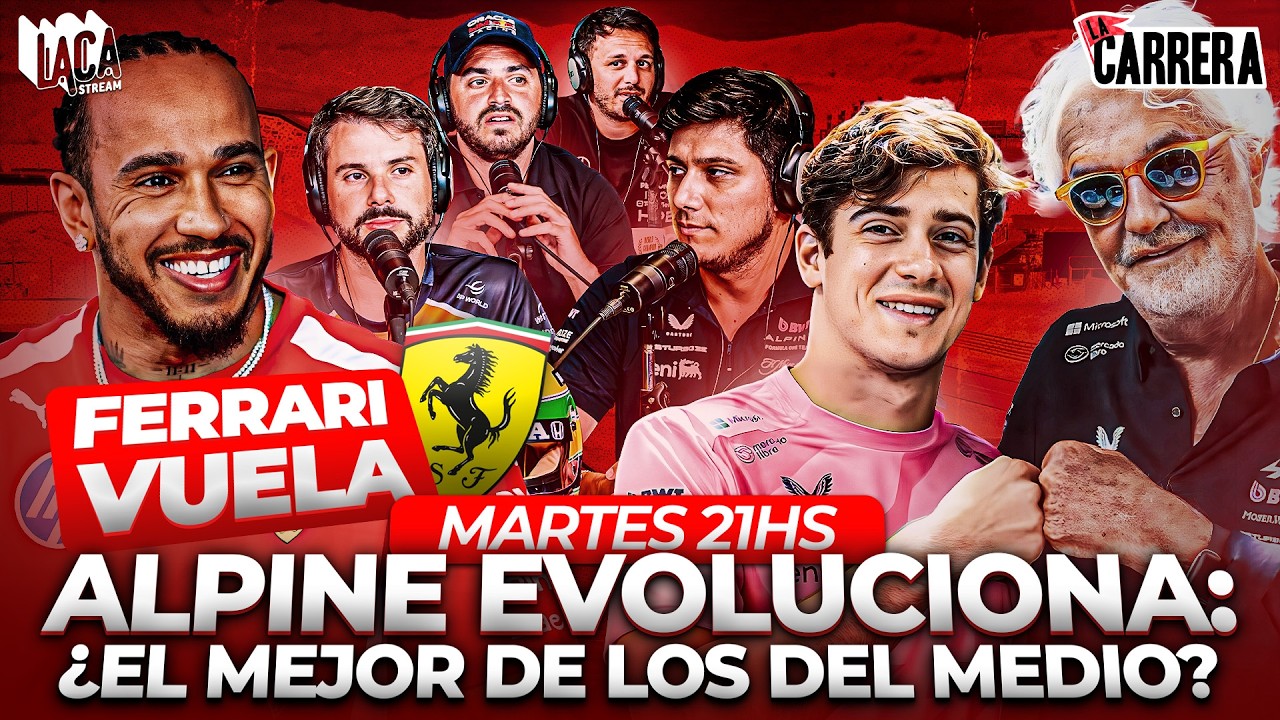 ALPINE EVOLUCIONA, ¿EL MEJOR DE LOS DEL MEDIO? + FERRARI VUELA | LA CARRERA EN VIVO