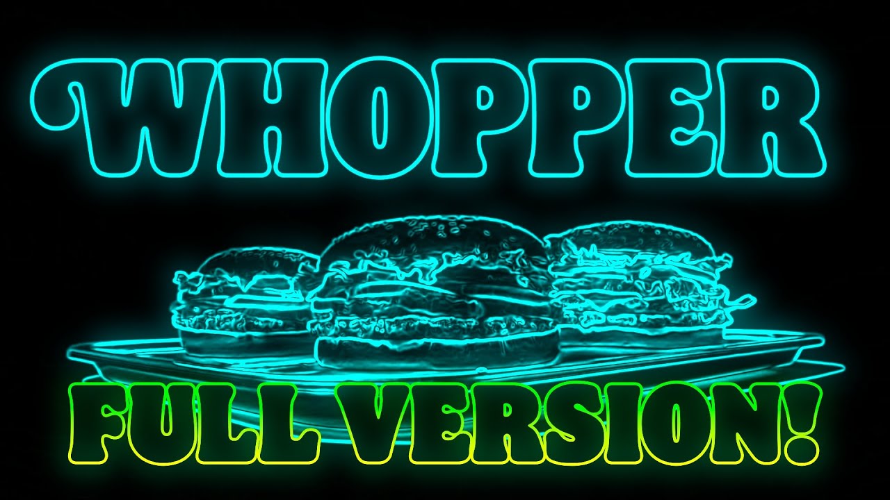 Burger King Whopper Full Song Vocoded to Electronic Sounds