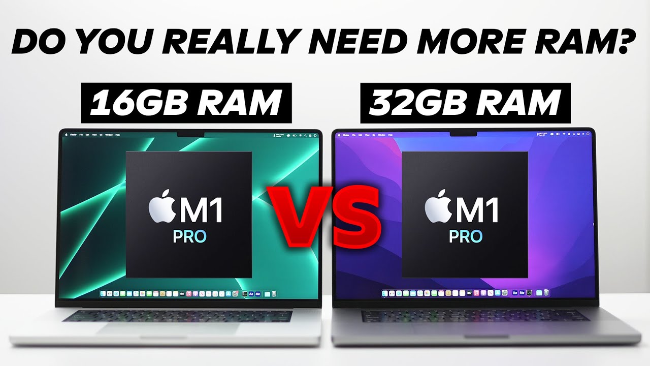 16GB vs 32GB RAM M1 Pro MacBook: REAL-LIFE Comparison!