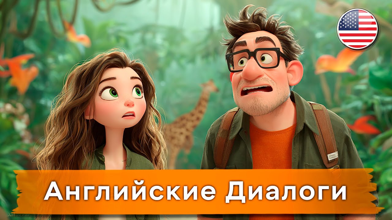 Продолжаем повторять простые АНГЛИЙСКИЕ диалоги. Слушай и Запоминай