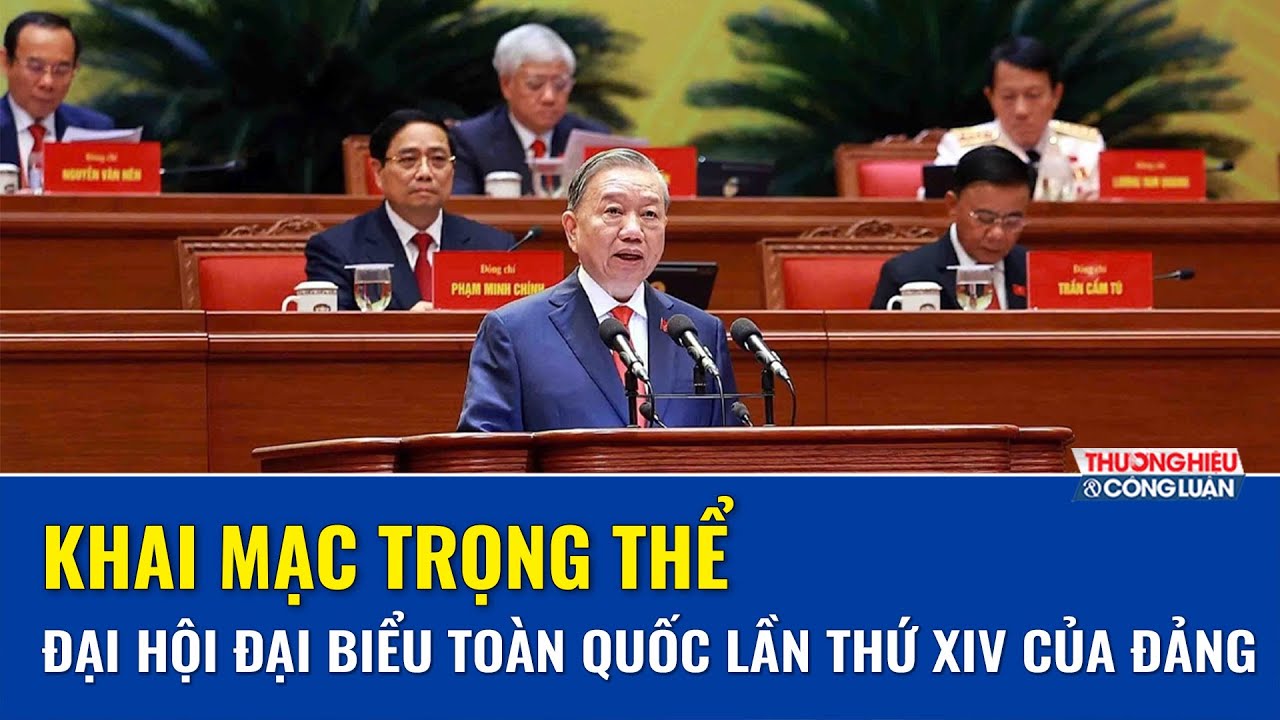 1.586 đại biểu tham dự lễ khai mạc Đại hội đại biểu toàn quốc lần thứ XIV của Đảng | THCL