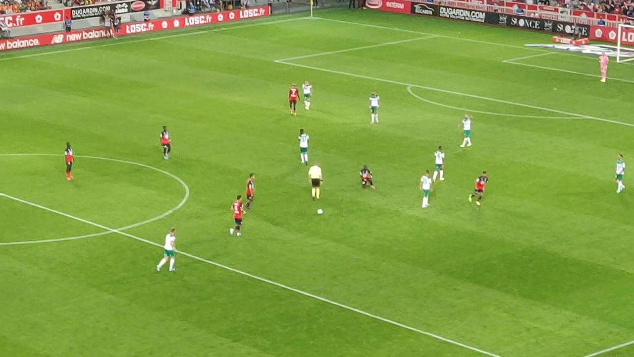 Fin du match Lille Saint Etienne 3-0