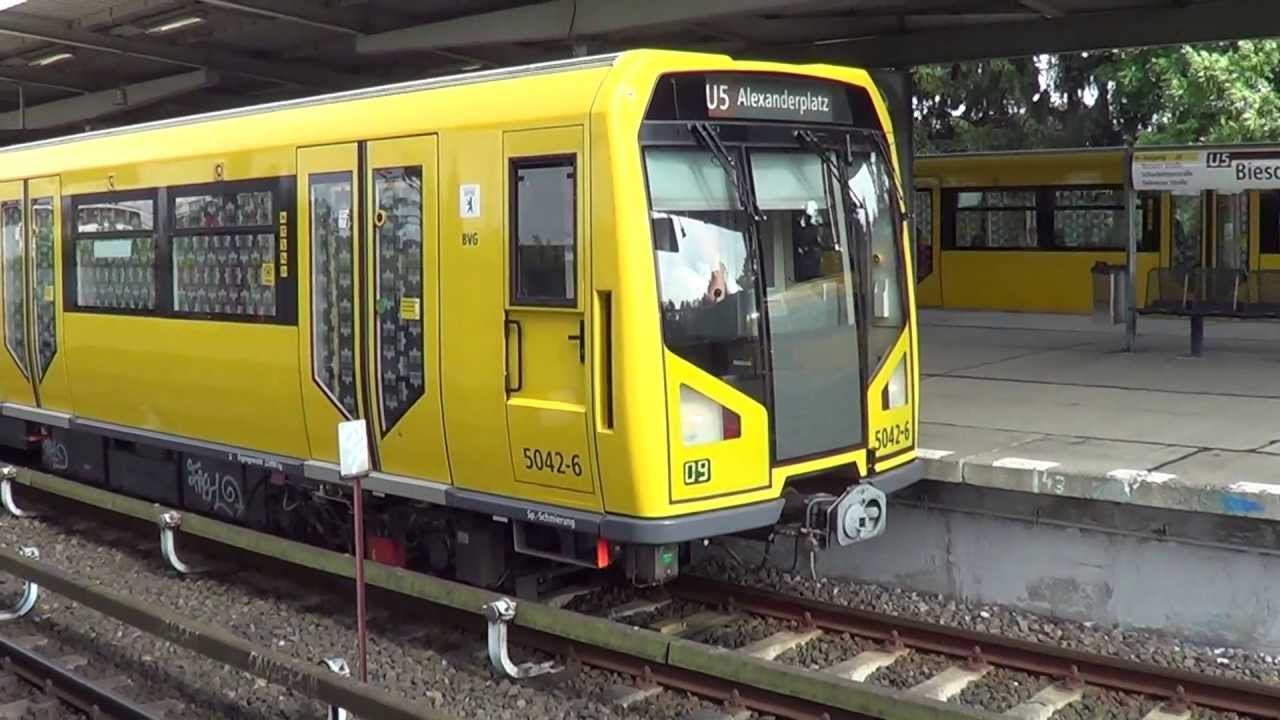 U-Bahn Berlin - U-Bahnhof Biesdorf-Süd U5 [HD 1080p]