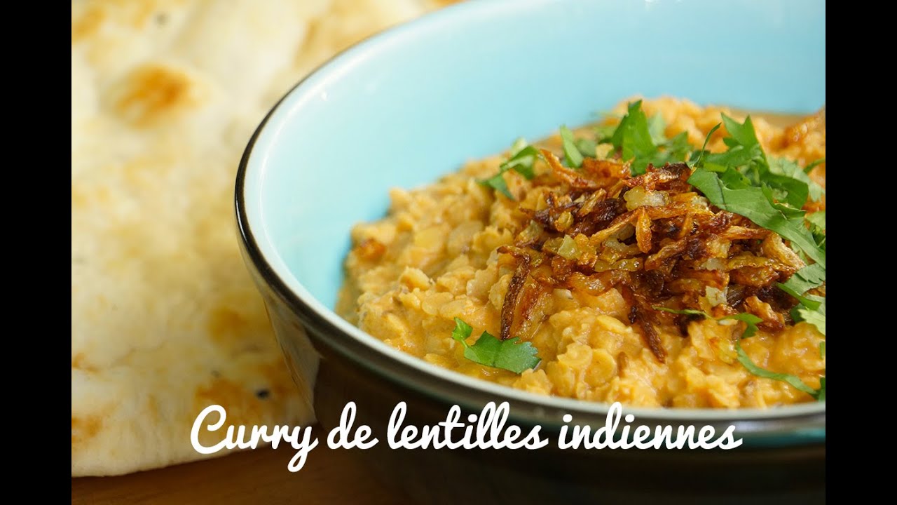 Recette curry de lentilles indien végétarien ou dhal curry (Subtitled)