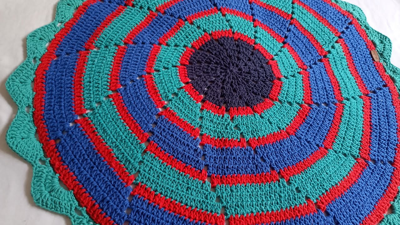 Tapete redondo para decoração 