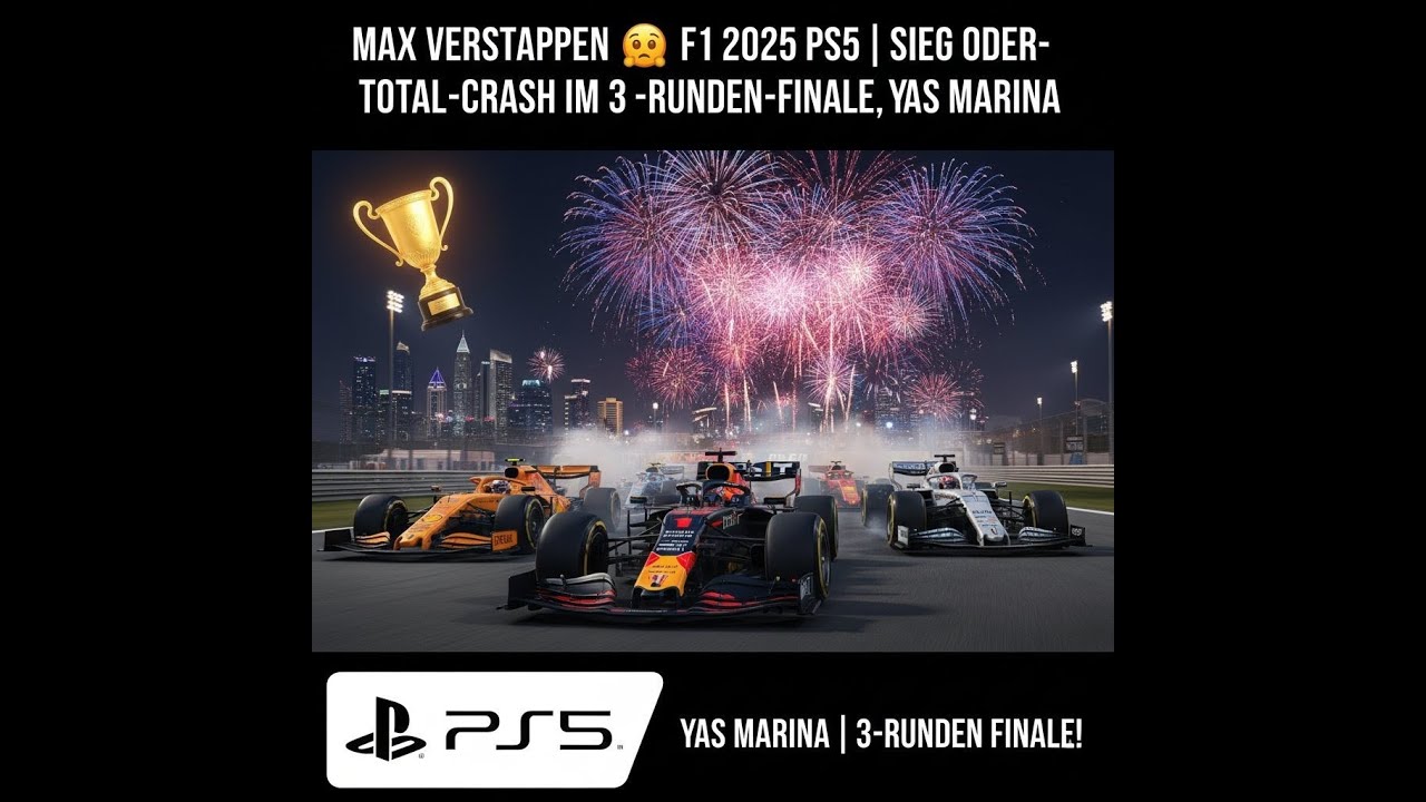 MAX VERSTAPPEN F1 2025 PS5 | SIEG ODER TOTAL-CRASH im 3-Runden-Finale, YAS MARINA  🏆🏎🏁