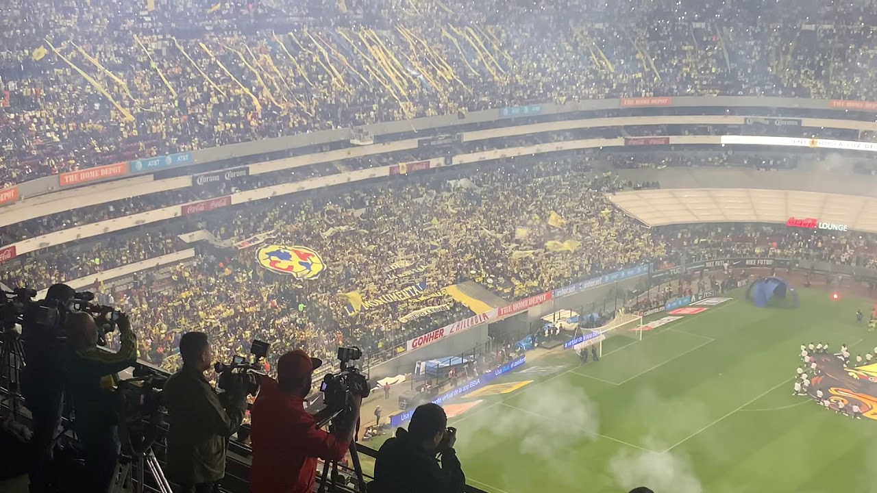 Mega recibimiento al america en la final con monterrey | INCREÍBLE EXPLOTÓ EL ESTADIO