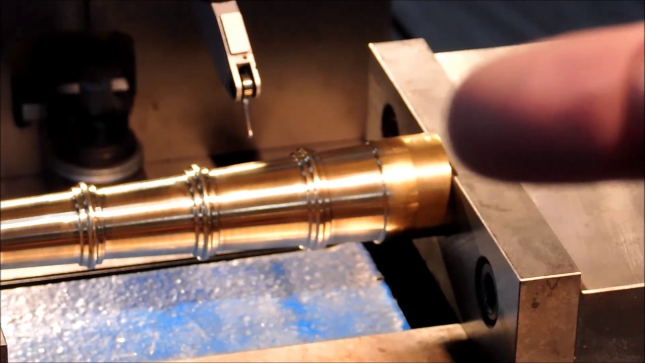 Naval Deck Cannon Model Part 2 - Machining The Barrel Trunnion Hole