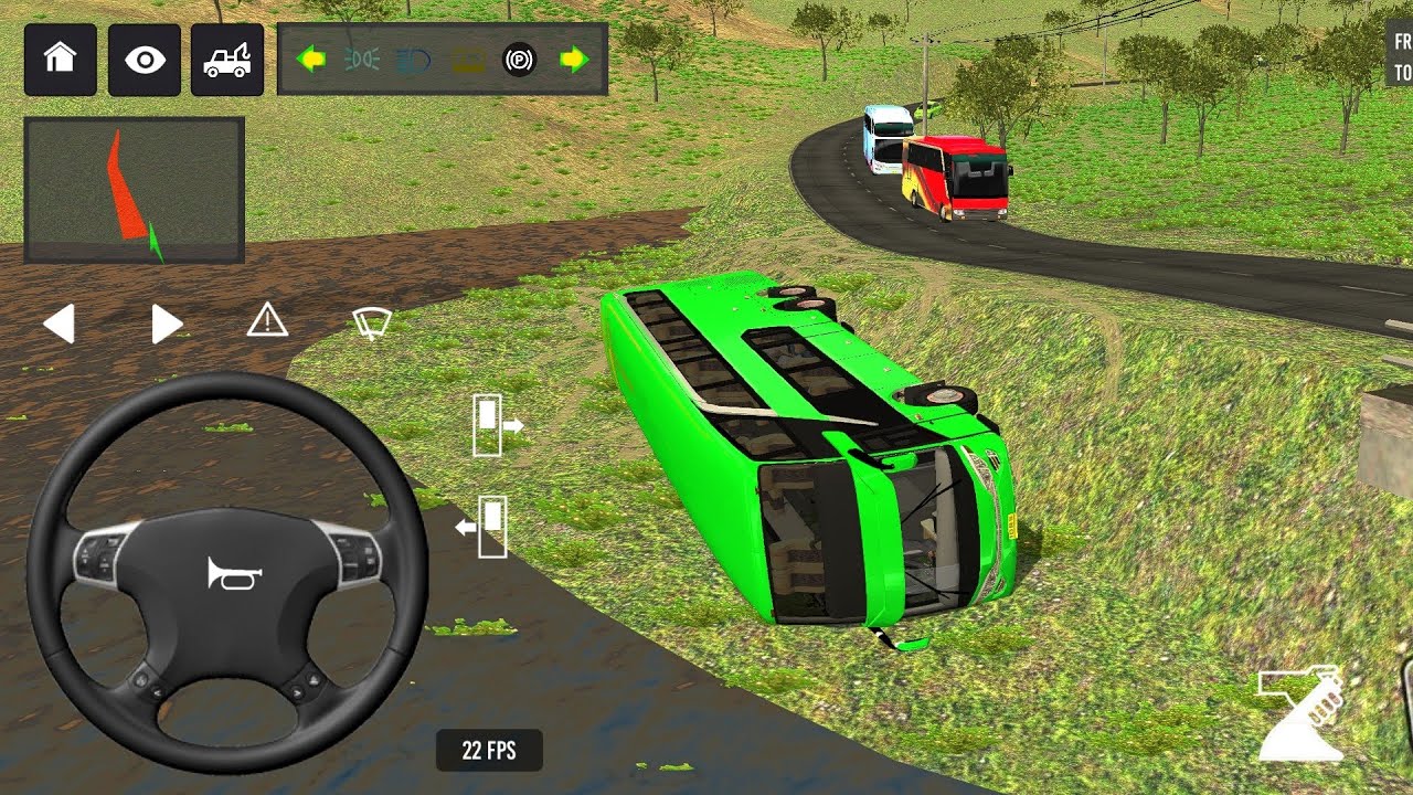 😱🥹Bus Simulator indonesia 3D game for school Bus simulator game #bus #simulator #gameplay 