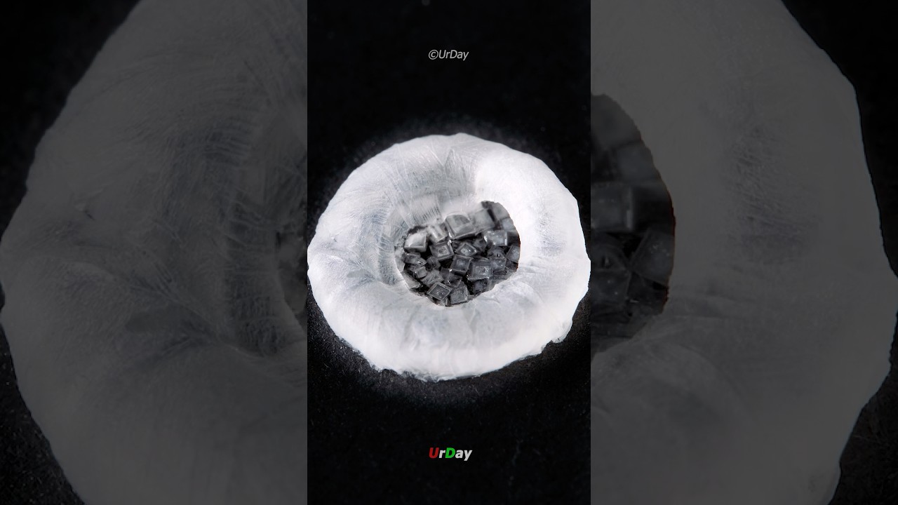 How sea salt crystals grow close-up & timelapse #urday #closeup
