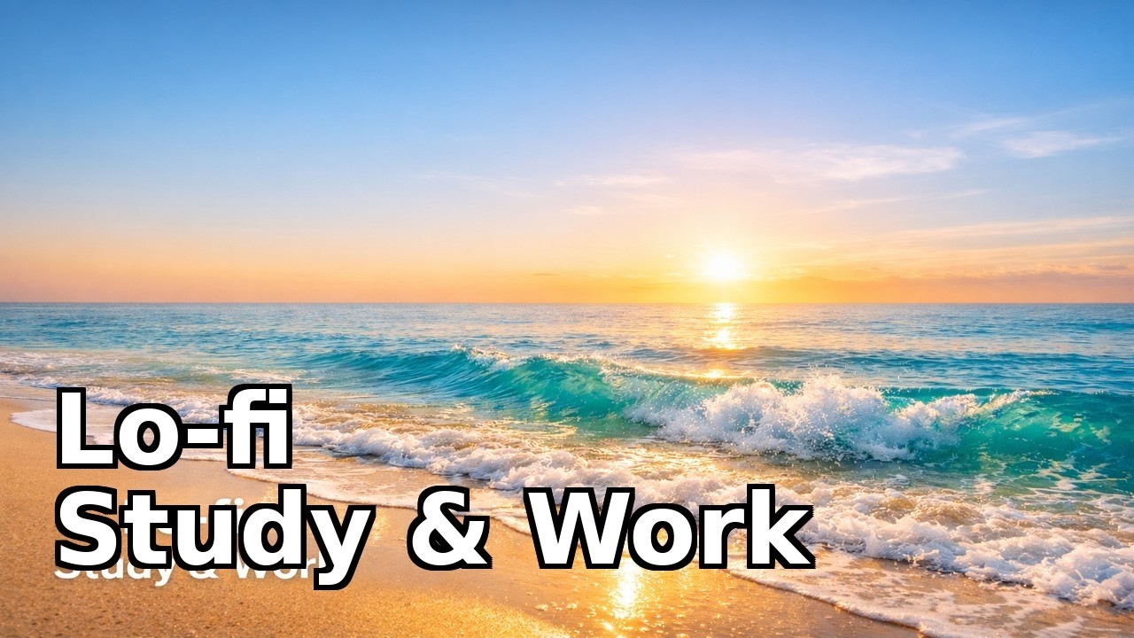 Salt Breeze Café Lofi | Chill Ocean Waves & Cozy Café Vibes