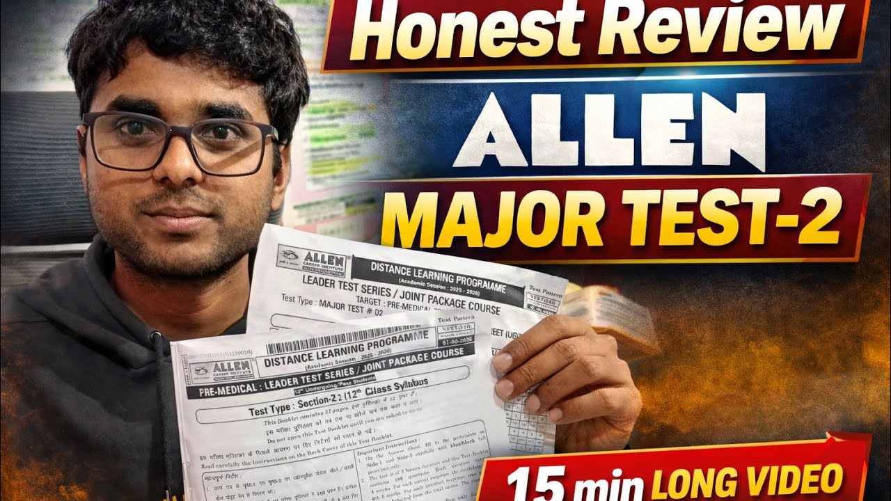 Allen Major Test-2 Complete Analysis |HONEST REVIEW 😱|Marks, Level & Strategy | Mypathway01
